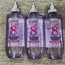 L'Oreal Paris Elvive Hyaluron Plump Flash Hydration Wonder Water Hair Rinse 3 Pk