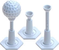 Adjustable Unbreakable Golf Tee  Rubber Tees for Mats  Driving Range Blue