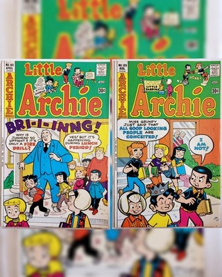 Lot of 2: Little Archie Comics #105 & 109 (1976) FN 6.0 featuring JINX, SABRINA!
