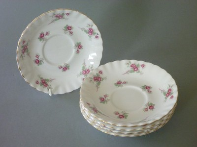 Richmond Rose Time 1 Untertasse für Teetasse - Pink Rose - (bis zu 4 verfügbar)