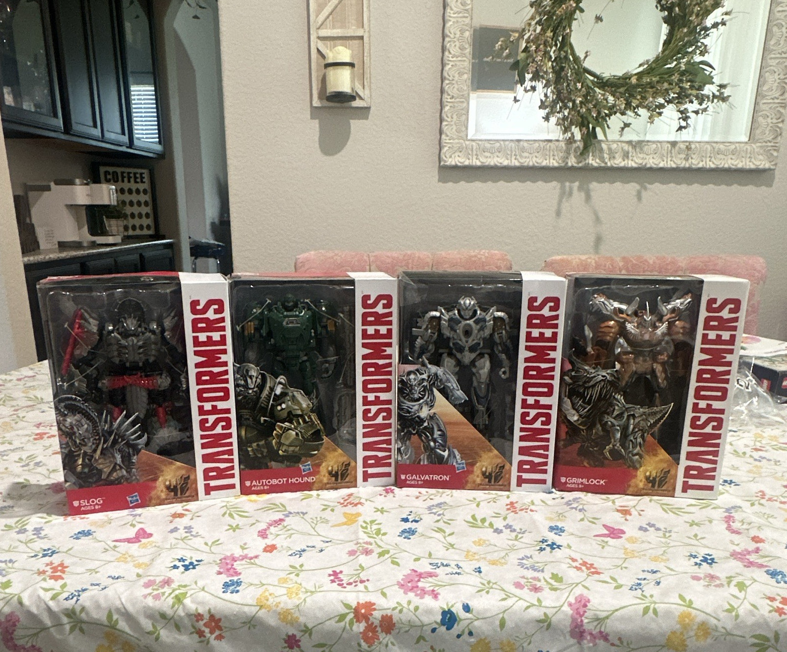 Hasbro Transformers 4-Figure Mixed Lot Grimlock Galvatron Autobot Hound Slog