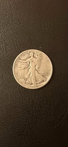 1918D Walking Liberty Half Dollar 50 Cents Coin 90% Silver Circulated