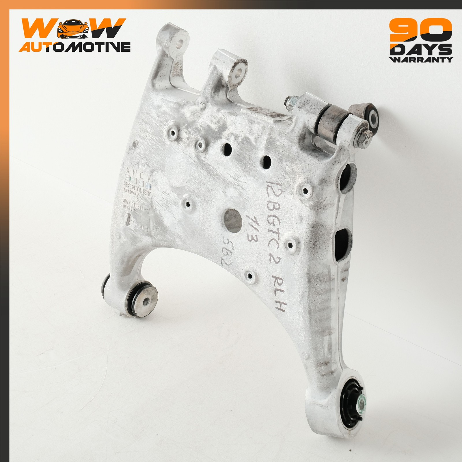 12-17 BENTLEY CONTINENTAL GTC GT REAR LEFT SUSPENSION CONTROL ARM SET OEM