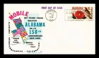 DR JIM STAMPS US COVER ALABAMA STATEHOOD 150TH ANNIVERSARY FIRST DAY ISSUE