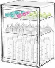 Baby Bottle Organizer,Adjustable Height Bottle Storage Organizer Baby for Bottle