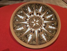 BONIS Pottery RHODES GREECE Small Terracotta Wall Plate Greek Ceramics Vintage