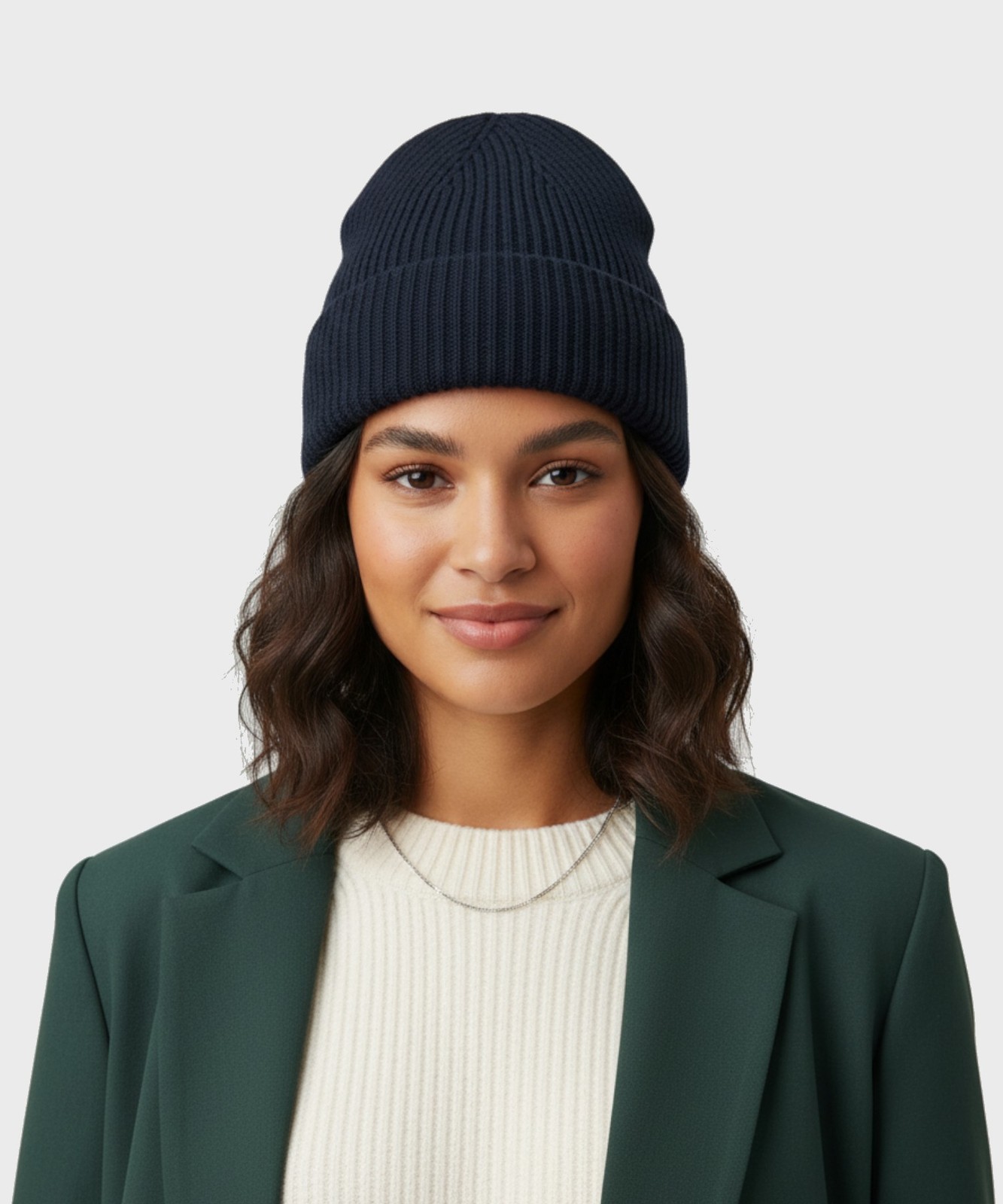 Bluestars Antelope Mütze Woll-Кашмир-Микс, Шварц 107.1