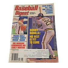 Baseball Digest Magazine Bobby Bonilla Pirates Frank Viola Mets Aug 1990 