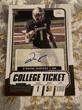 2021 Contenders Draft Picks College Ticket Auto #148 DWayne Eskridge Free Ship