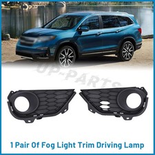 Fog Light Trim Driving Lamp Front Left + Right Side For 2019-2022 Honda Pilot