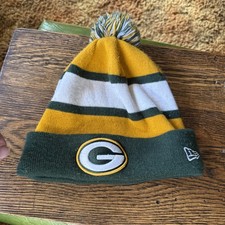 Green Bay Packers New Era Hat Knit Pom One Size Fits Most NFL Beanie Toboggan