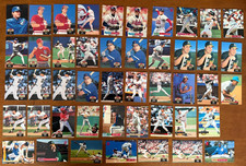 46 Card Early 90s MLB Lot Deion Sanders Cecil Fielder Kenny Lofton Topps Stadium