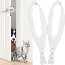 Adjustable Door Strap Cat Latch, Holds Door Open, Keep Dog Out of Litter Box