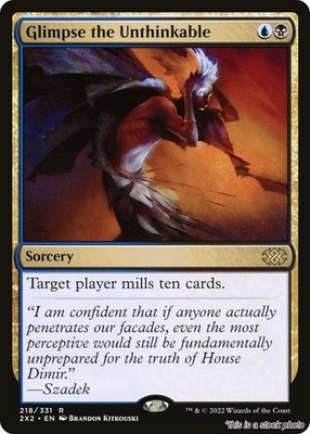 MTG Glimpse the Unthinkable 218 Double Masters 2022 NM Magic