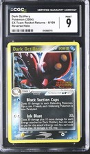 CGC 9 Dark Octillery 8/109 EX Team Rocket Returns Reverse Holo Stamped Pokemon on eBay