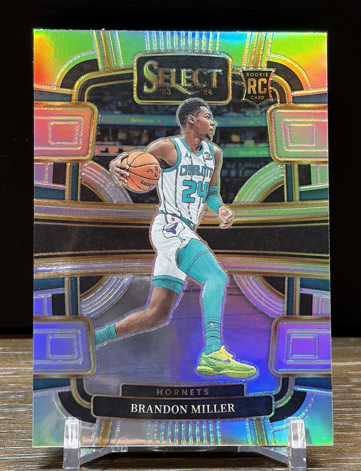 2023-24 Select Basketball Brandon Miller RC Silver Concourse #80 Hornets 