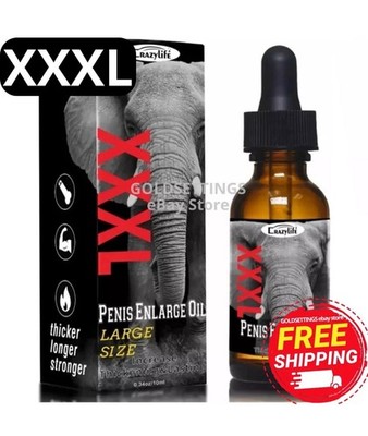100% Men's Natural Enlarger Oil Stay Hard Big Thick Growth Faster Enhancement