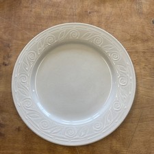 Gibson AMARETTO WHITE Dinner Plate 10 3/4" Design on Rim 1 ea    3 available