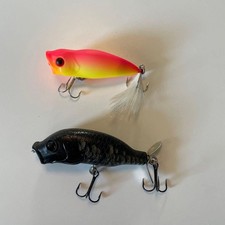 Yama Topwater Lures Set of 2 Fishing Hard Baits, Slightly Used