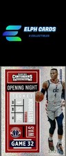 2020-21 Panini Contenders #60 Russell Westbrook Opening Night Ticket FOTL #/25