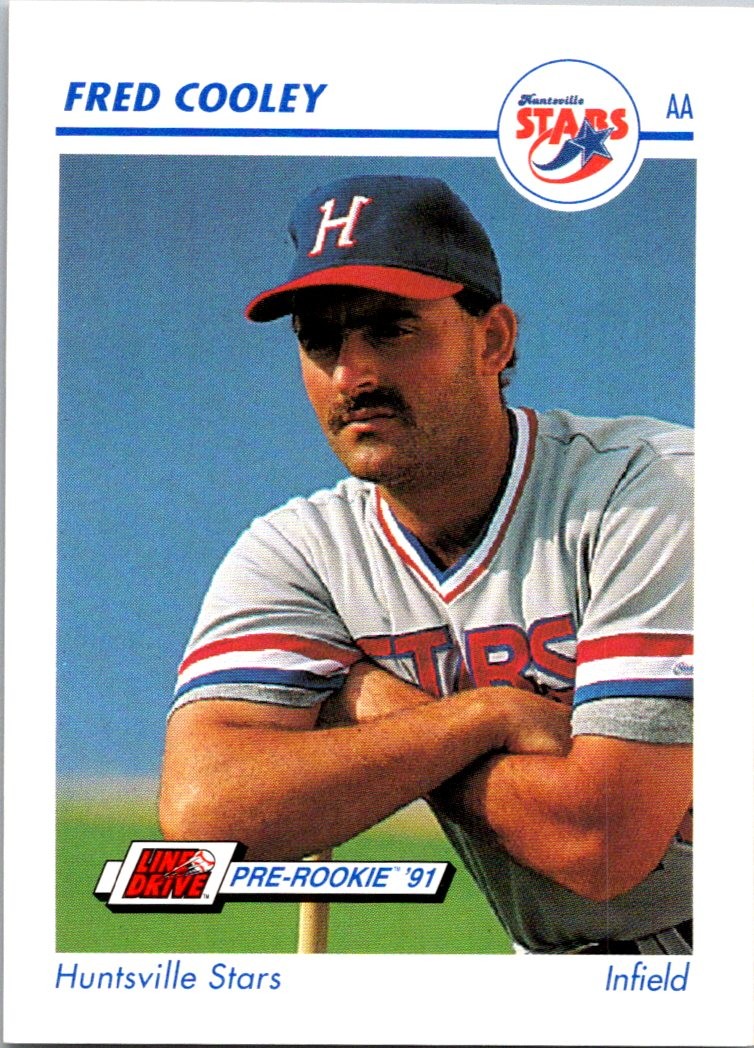 Fred Cooley 1991 Line Drive AA #283 Huntsville Stars