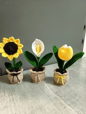  Fiori  Vasetto all'uncinetto