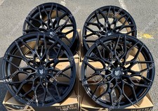 18" Black FX9 Alloy Wheels Fits Subaru Impreza Forester Outback Sti 5x114