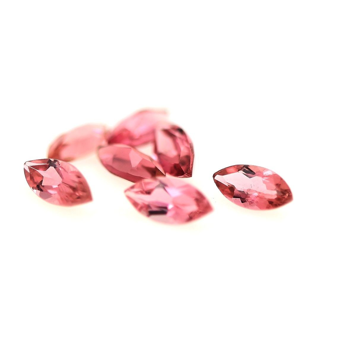 Tourmaline rose pour sertissage joaillerie, lot 15 pierres taillées de 2.03 cts