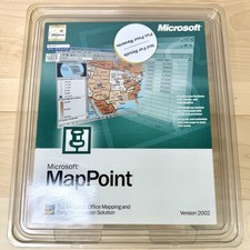 Microsoft MapPoint Version 2002 New Unopened Mapping  Data