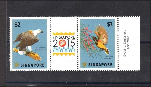 M28465 Singapore 2012 Birds X2 UMM Sg 2075/6 Cat £10