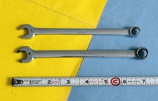 2-snap On Combination Wrench Lot Oexm100-10mm Oexm110-11 Mm 12 Point Usa Made