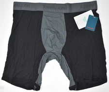 Tommy John Second Skin Air Gus Boxer Briefs Black Turbulence XXL (09474)