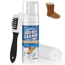 Suede Cleaner, 6.76 Oz Nubuck  Suede Shoe Cleaning Kit with Brush  Towel, R...