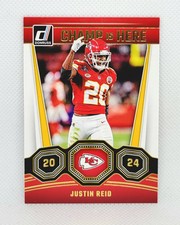 💥 2024 Donruss #13 Justin Reid Champ Is Here Insert KC Chiefs Football