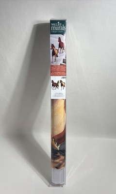 WALLIES HORSES wall stickers MURAL 2 BIG decals pony farm animal mare colt