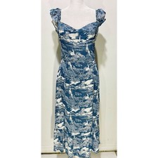 Reformation Bondi dress beach vacation ocean swimmers novelty print women S