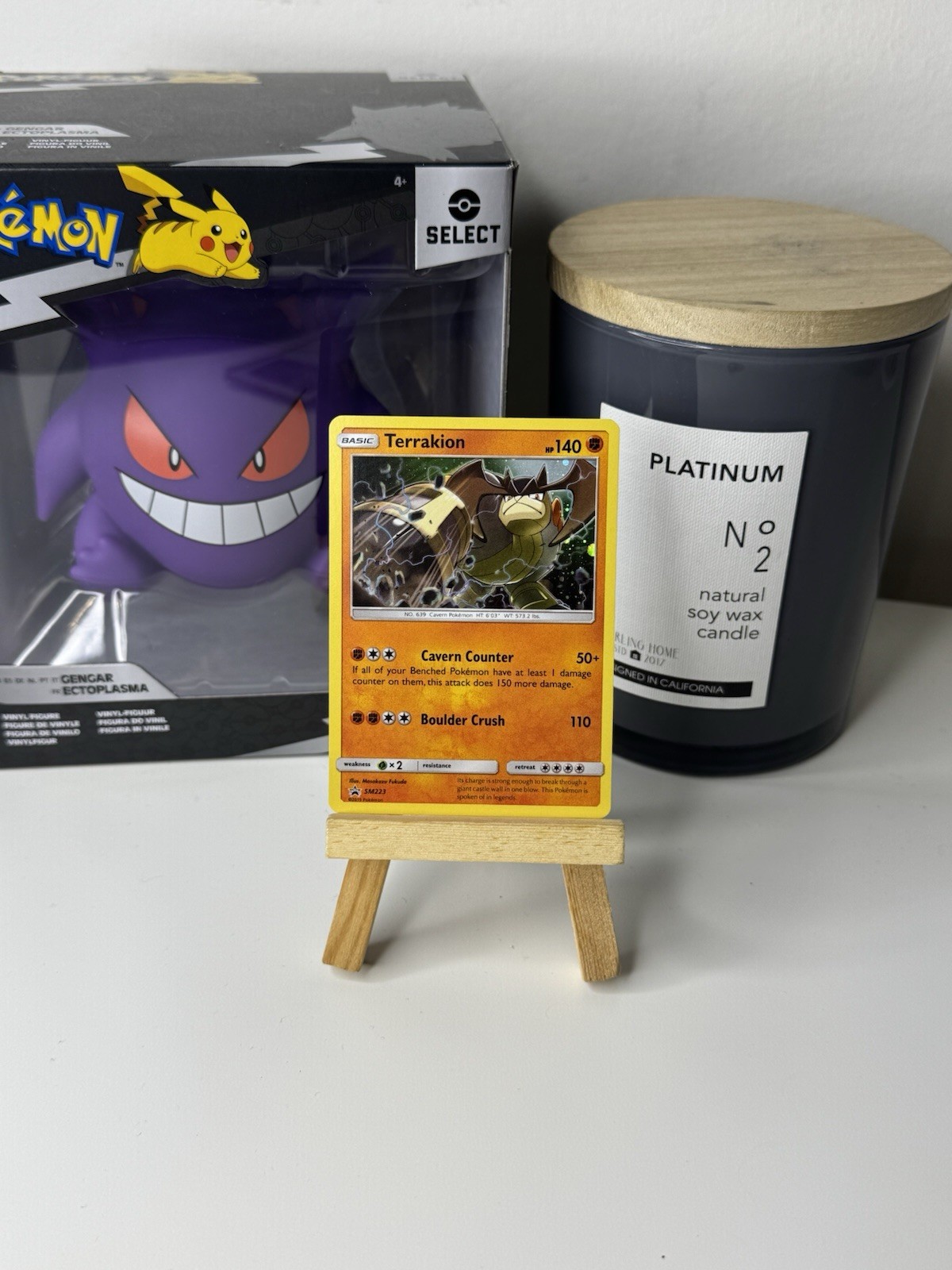 Terrakion SM223 Black Star Promo COSMOS Holo Pokemon Card Near Mint