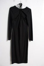 Prettylittlethings Womens Rib Knitted Dress - Black - Size 12 (K58)