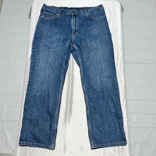 Carhartt Mens Relaxed Fit Straight Leg Jeans Dark Wash Blue 38x30 101483-968