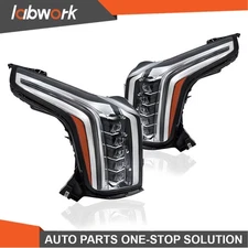 Labwork Headlight For Cadillac Escalade 2015-2020 LED Black Housing RH & LH Side