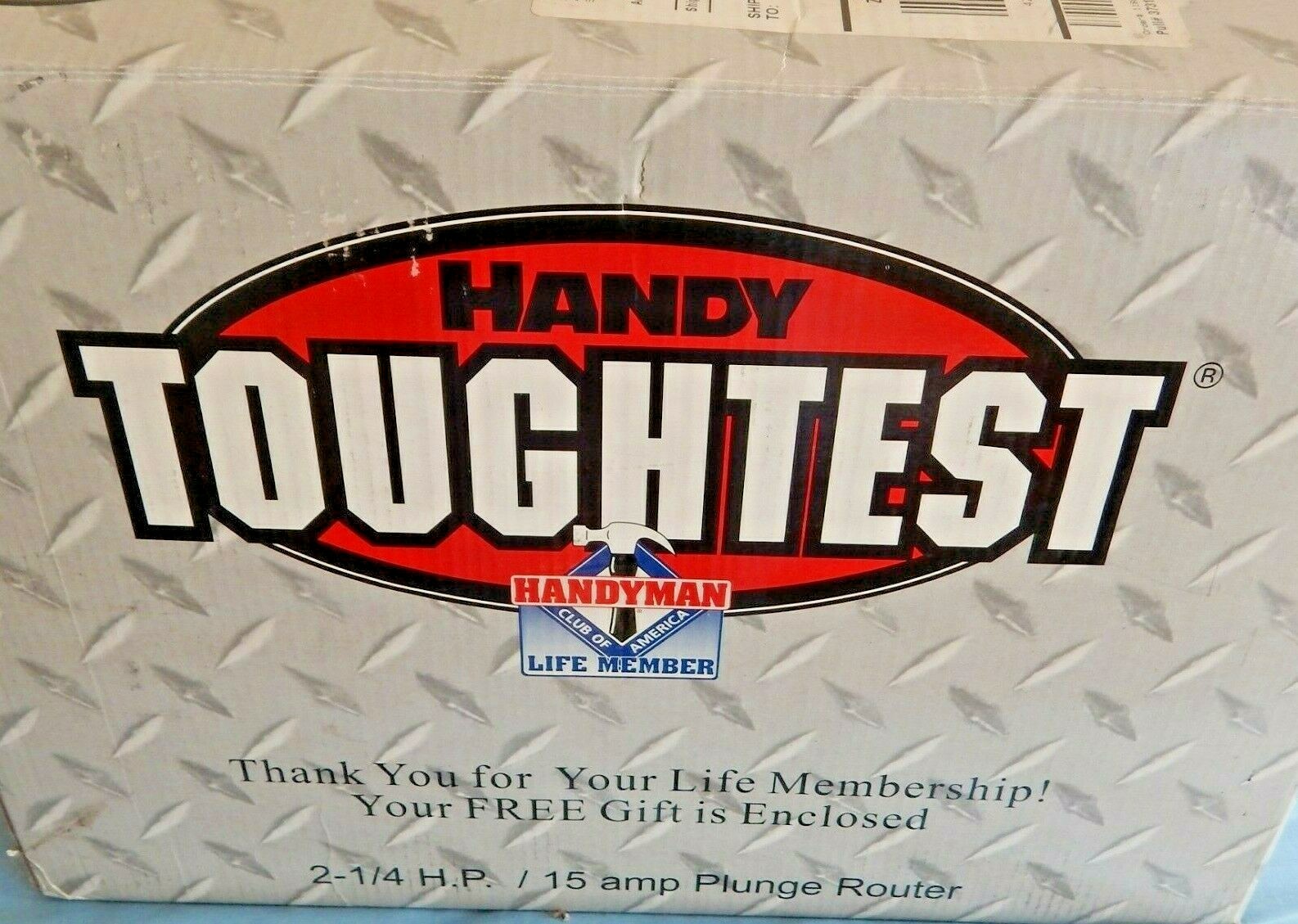 Handy Toughtest M1R-DQ03-12 2-1/4 HP 15 Amp Electric Plunge Router ...