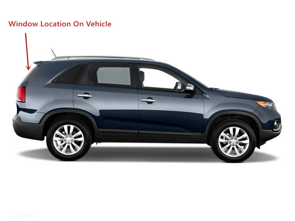 Fits 2011-2013 Kia Sorento Rear Back Window Glass Heated Foto 3 de 4