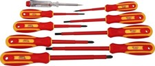 BRILLIANT TOOLS VDE Schraubendreher-Satz, 9-tlg, Schlitz und PH Phillips