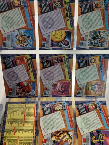 1993 Marvel X-Men Series 2 Complete Base Insert Chase Set Holograms Gold Stamped - Picture 14 of 15