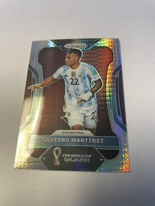 2022 Panini Prizm World Cup Qatar Hyper Prizm #5 Lautaro Martinez Argentina