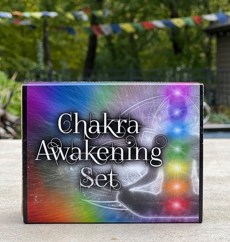 Chakra Erwachen Set - 7 Chakra Steine Heilkristalle Set, Chakra Salbei, Seleni - Bild 1 von 15