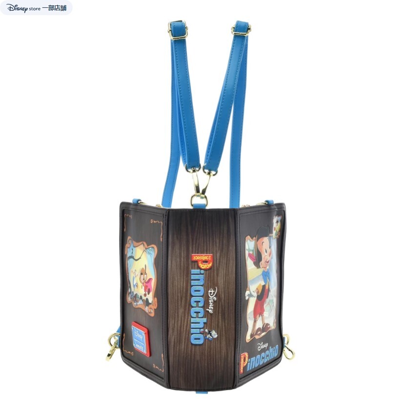loungefly Disneyピノキオストーリーブック2wayショルダーバッグ Loungefly] Pinocchio Shoulder Bag 2WAY Classic Book Disney