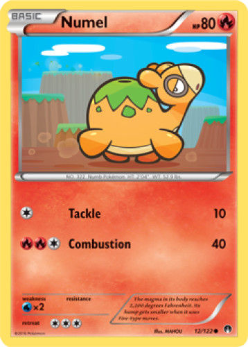 1x Numel 12/122  XY BREAKpoint Pokemon TCG Card NM