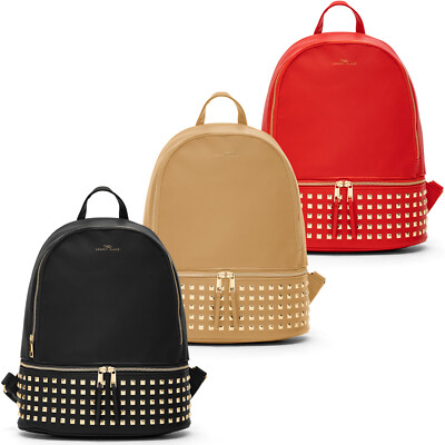 Damenrucksack TWIG OKIN Damen PU-Leder Nieten Rock Urban Casual Rucksack