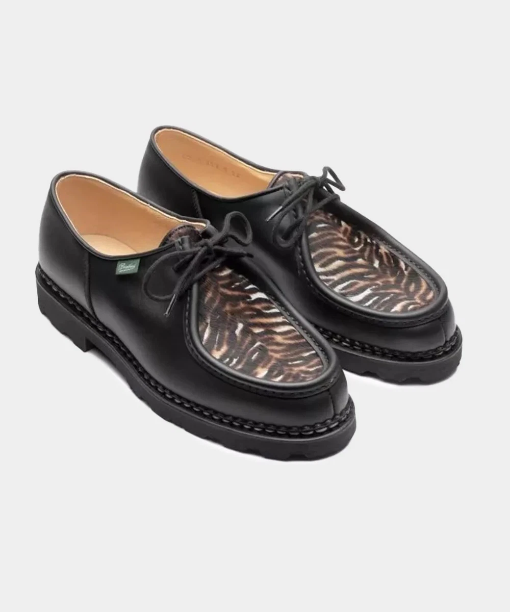 Paraboot Michael Made In France 12 US (45 Europe), UK 11, Black &Tiger